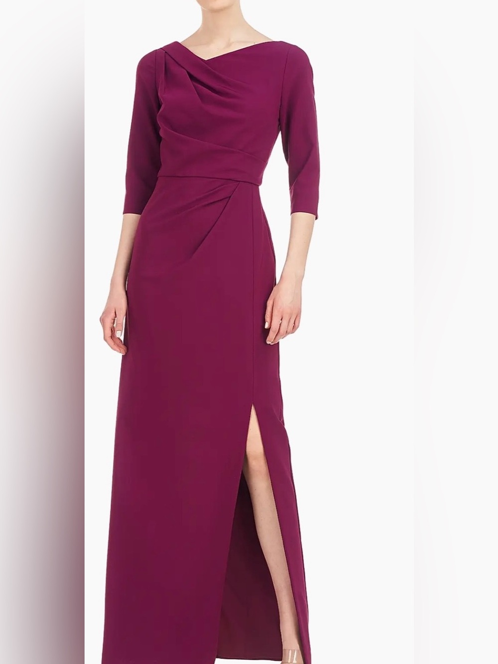 KAY UNGER
Women's Margerite Pleated Column Gown In Boysenberry